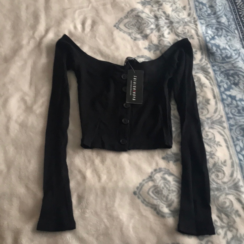 Off the shoulder crop top